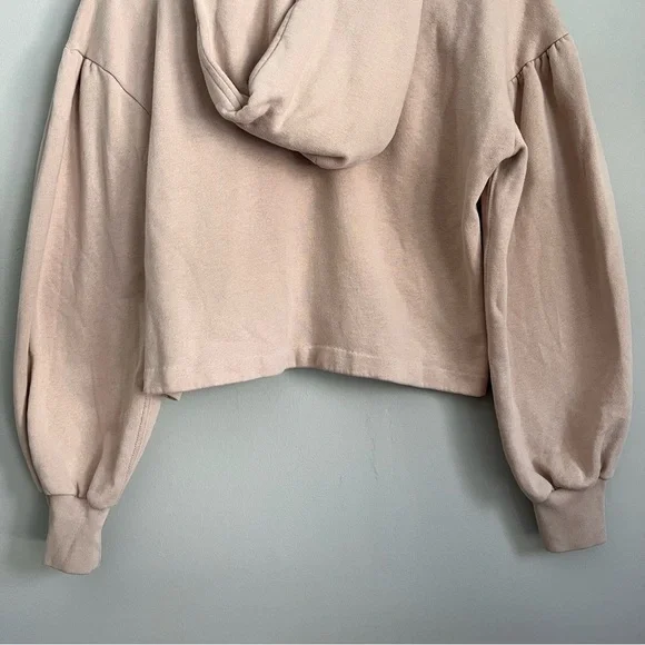 Abercrombie & Fitch Soft A&F Collection Tan Hoodie Size Small Camel Pullover - Picture 9 of 10